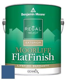 Benjamin Moore W105 Regal Select Exterior Paint-MoorLife Flat Finish краска цвет 812 Blueberry Hill