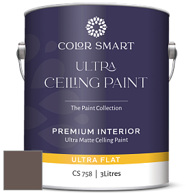 COLOR SMART CS 758 ULTRA CEILING PAINT ультраматовая краска цвет 2109-30 Wood Grain Brown