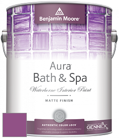 Benjamin Moore Aura 532 Bath & Spa Waterborne Interior Paint Matte Finish краска цвет 2074-30 Twilight Magenta