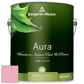 Benjamin Moore Aura 528 Waterborne Interior Semi-gloss Finish краска цвет 2002-50 Tickled Pink