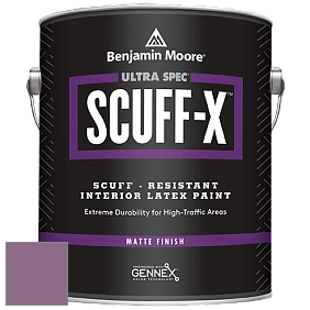 Benjamin Moore 484 Ultra Spec SCUFF-X Interior Matte Finish краска цвет 1371 Plum Perfect