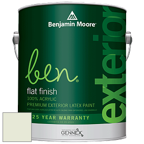Benjamin Moore Ben 541 Waterborne Exterior Flat Finish краска цвет 852 Appalachian Green