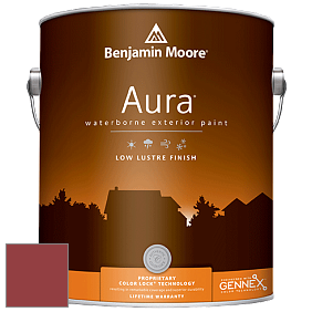 Benjamin Moore Aura 634 Waterborne Exterior Low Lustre Finish краска цвет 2004-10 Deep Rose
