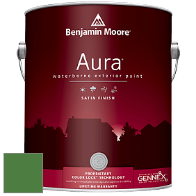 Benjamin Moore Aura 631 Waterborne Exterior Satin Finish краска цвет 2034-20 Vine Green