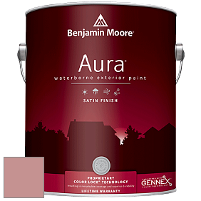 Benjamin Moore Aura 631 Waterborne Exterior Satin Finish краска цвет 2093-40 Belladonna Lily