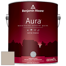 Benjamin Moore Aura 631 Waterborne Exterior Satin Finish краска цвет 984 Stone Hearth