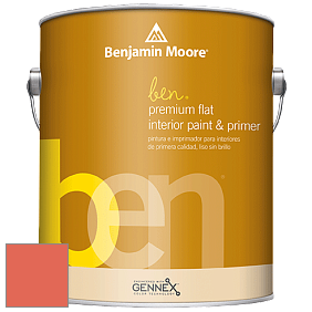 Benjamin Moore Ben W625 Premium Interior Latex Flat краска цвет 2013-30 Jeweled Peach
