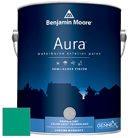 Benjamin Moore Aura 632 Waterborne Exterior Semi-Gloss Finish краска цвет 616 Garden View