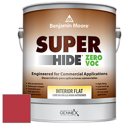 Benjamin Moore 355 Super Hide Zero Voc Interior Flat краска цвет 2001-10 Ruby Red