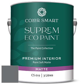 COLOR SMART CS 619 SUPREM ECO PAINT матовая краска цвет 2124-20 Trout Gray