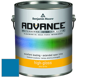 Benjamin Moore 794 Advance Interior Paint-High Gloss глянцевая алкидная эмаль цвет 791 Paddington Blue