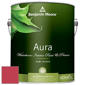 Benjamin Moore Aura 528 Waterborne Interior Semi-gloss Finish краска цвет 2000-20 Tricycle Red
