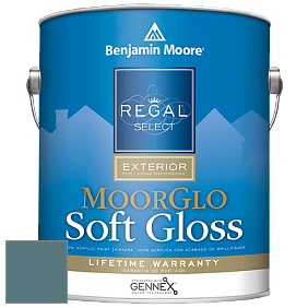 Benjamin Moore W096 Regal Select Exterior Paint-Moor GloSoft Gloss Finish краска цвет 720 Bella Blue