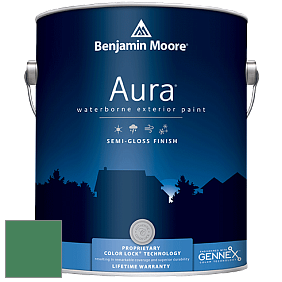 Benjamin Moore Aura 632 Waterborne Exterior Semi-Gloss Finish краска цвет 2038-20 Irish Clover