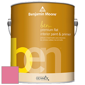 Benjamin Moore Ben W625 Premium Interior Latex Flat краска цвет 2000-40 Strawberry Shortcake