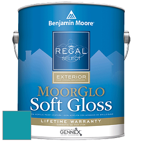 Benjamin Moore W096 Regal Select Exterior Paint-Moor GloSoft Gloss Finish краска цвет 761 Meridian Blue
