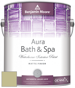 Benjamin Moore Aura 532 Bath & Spa Waterborne Interior Paint Matte Finish краска цвет AF-415 