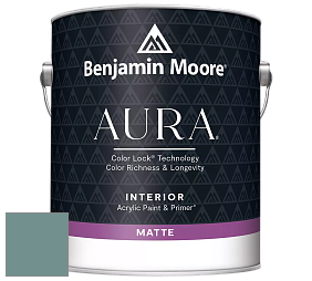 Benjamin Moore Aura 522 Interior Paint - Matte краска цвет 712 Fort Pierce Green