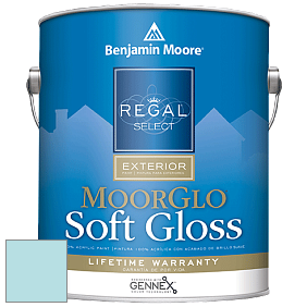 Benjamin Moore W096 Regal Select Exterior Paint-Moor GloSoft Gloss Finish краска цвет 765 Skyscraper