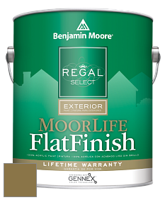 Benjamin Moore W105 Regal Select Exterior Paint-MoorLife Flat Finish краска цвет 2148-10 Foot Hills