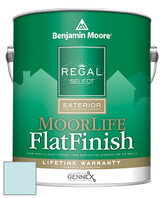 Benjamin Moore W105 Regal Select Exterior Paint-MoorLife Flat Finish краска цвет 764 Crystal Springs