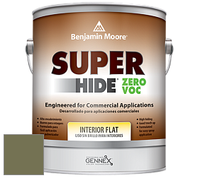 Benjamin Moore 355 Super Hide Zero Voc Interior Flat краска цвет 490 Pine Brook
