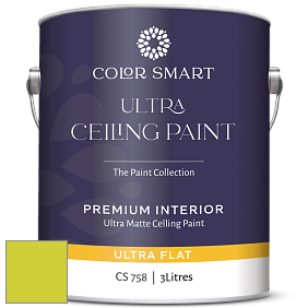 COLOR SMART CS 758 ULTRA CEILING PAINT ультраматовая краска цвет NCS S 0570-G60Y 