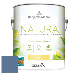Benjamin Moore 514 Natura Interior Semi-Gloss Finish краска цвет 825 Blue Nova