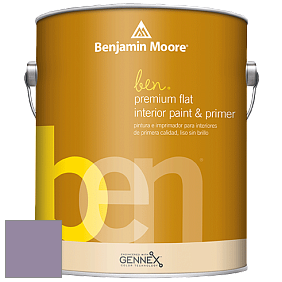 Benjamin Moore Ben W625 Premium Interior Latex Flat краска цвет 1384 Carolina Plum