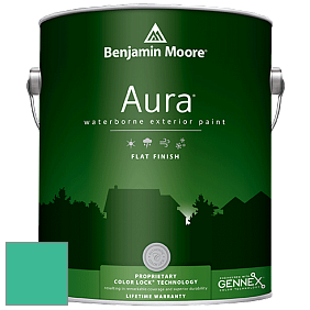Benjamin Moore Aura 629 Waterborne Exterior Flat Finish краска цвет 615 Mayan Green