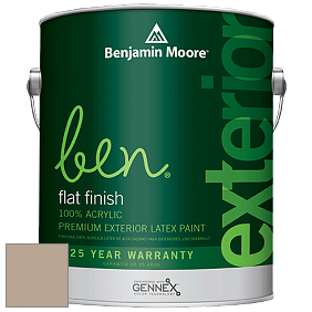 Benjamin Moore Ben 541 Waterborne Exterior Flat Finish краска цвет AF-140 