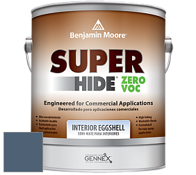 Benjamin Moore 357 Super Hide Zero Voc Interior Eggshell краска цвет 840 Kensington Blue