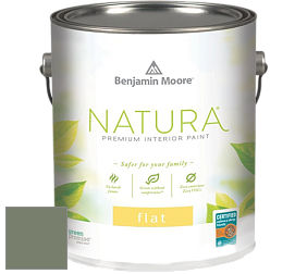 Benjamin Moore 512 Natura Interior Flat Finish матовая краска цвет 468 Cambridge Green