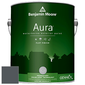 Benjamin Moore Aura 629 Waterborne Exterior Flat Finish краска цвет 1624 Westcott Navy