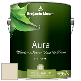 Benjamin Moore Aura 528 Waterborne Interior Semi-gloss Finish краска цвет 941 Seaspray