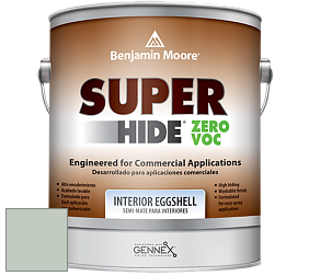 Benjamin Moore 357 Super Hide Zero Voc Interior Eggshell краска цвет 458 Sage Tint