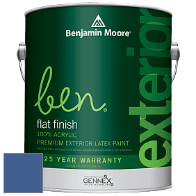 Benjamin Moore Ben 541 Waterborne Exterior Flat Finish краска цвет 819 Southern Belle