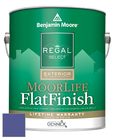 Benjamin Moore W105 Regal Select Exterior Paint-MoorLife Flat Finish краска цвет 2068-30 Scandinavian Blue