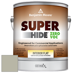 Benjamin Moore 355 Super Hide Zero Voc Interior Flat краска цвет 1495 October Mist