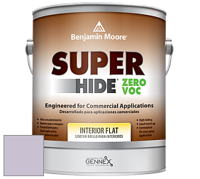 Benjamin Moore 355 Super Hide Zero Voc Interior Flat краска цвет 1382 Violet Petal