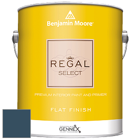 Benjamin Moore 547 Regal Select Waterborne Interior Flat Finish краска цвет 2059-10 Marine Blue