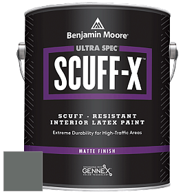 Benjamin Moore 484 Ultra Spec SCUFF-X Interior Matte Finish краска цвет 1589 Kitty Gray