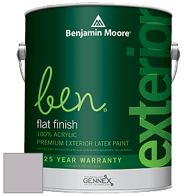 Benjamin Moore Ben 541 Waterborne Exterior Flat Finish краска цвет 1452 After the Rain