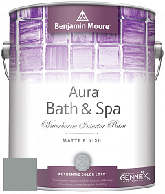 Benjamin Moore Aura 532 Bath & Spa Waterborne Interior Paint Matte Finish краска цвет NCS S 4005-B80G 