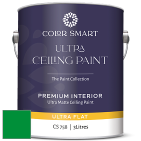 COLOR SMART CS 758 ULTRA CEILING PAINT ультраматовая краска цвет RAL 6037 