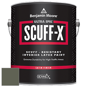 Benjamin Moore 486 Ultra Spec SCUFF-X Interior Satin Finish краска цвет NCS S 7010-G50Y 