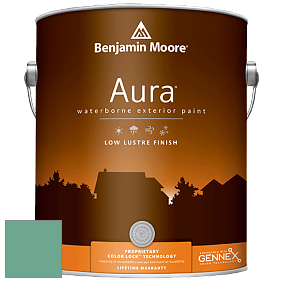 Benjamin Moore Aura 634 Waterborne Exterior Low Lustre Finish краска цвет 600 Medici Malachite