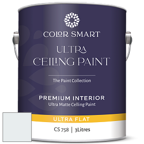 COLOR SMART CS 758 ULTRA CEILING PAINT ультраматовая краска цвет NCS S 0502-B 