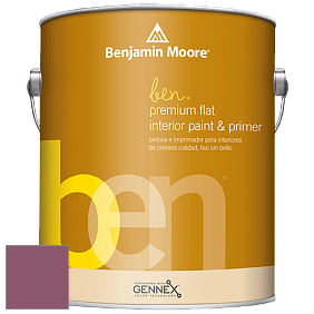 Benjamin Moore Ben W625 Premium Interior Latex Flat краска цвет 1364 Vintage Claret