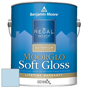 Benjamin Moore W096 Regal Select Exterior Paint-Moor GloSoft Gloss Finish краска цвет 814 Jet Stream